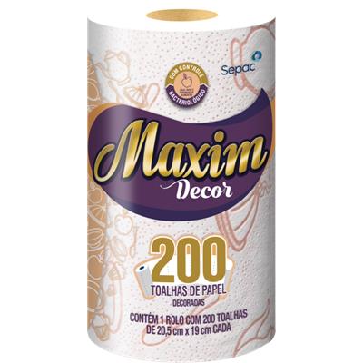 TOALHA DE PAPEL 20,5CM X 19 CM MAXIM DECOR 200UN