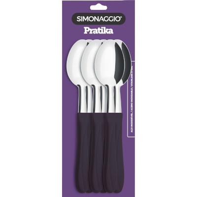 COLHER DE MESA COM CABO PRETO SIMONAGGIO 6UN