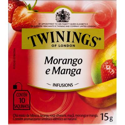 CHÁ DE MORANGO E MANGA TWININGS 15G 10UN