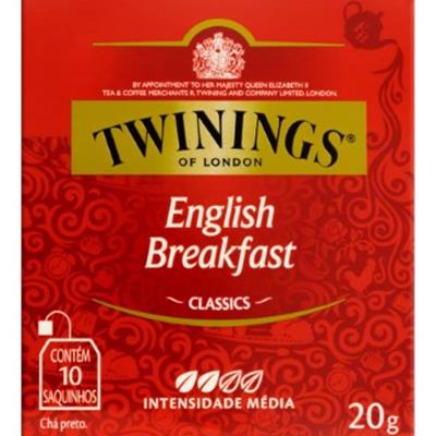 CHÁ ENGLISH BREAKFST CLASSICS TWININGS 20G 10UN