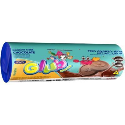 BISCOITO RECHEADO CHOCOLATE GLUB 100G