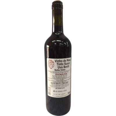 VINHO DE MESA TINTO SUAVE BORDÔ BELLA VISTA 750ML