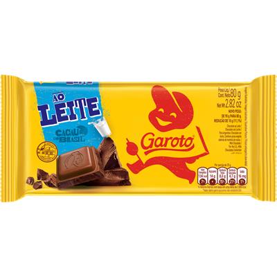 CHOCOLATE AO LEITE GAROTO 80G