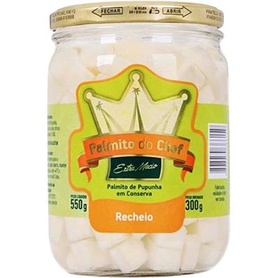 PALMITO DE PUPUNHA EM CONSERVA PICADO DO CHEF 550G
