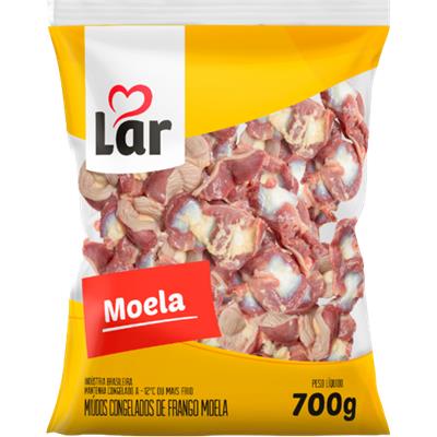 MOELA DE FRANGO CONGELADA LAR 700G