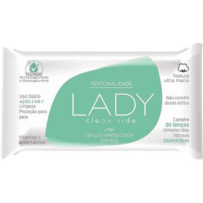 LENÇO UMEDECIDO ÍNTIMO LADY PERSONALIDADE 20UN