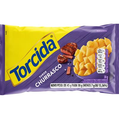 SALGADINHO SABOR CHURRASCO TORCIDA 38G