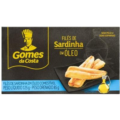FILÉ DE SARDINHA EM ÓLEO GOMES DA COSTA 125G