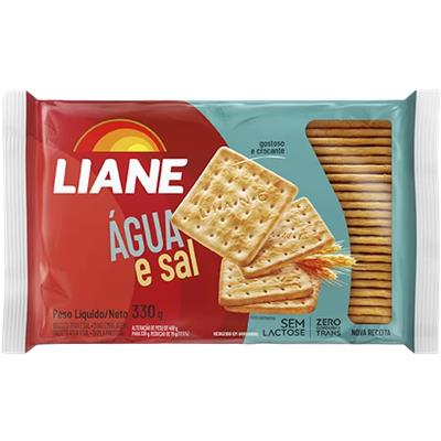BISCOITO DE ÁGUA E SAL SEM LACTOSE LIANE 330G