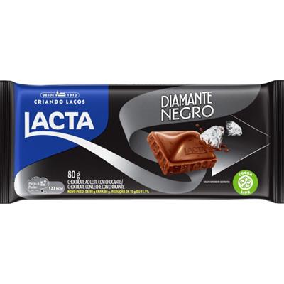 CHOCOLATE DIAMANTE NEGRO LACTA 80G