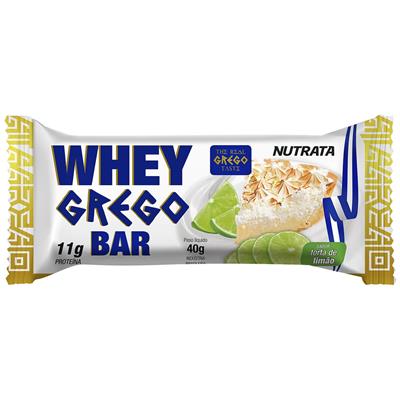 BARRA DE PROTEÍNA WHEY TORTA LIMÃO NUTRATA 40G