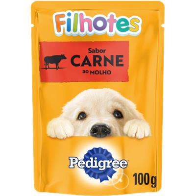 RAÇÃO ÚMIDA CÃES FILHOTES CARNE PEDIGREE 100G