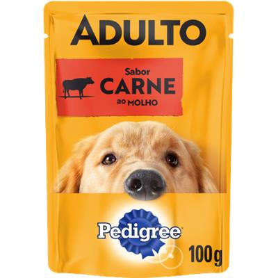 RAÇÃO ÚMIDA CÃES ADULTO CARNE PEDIGREE 100G