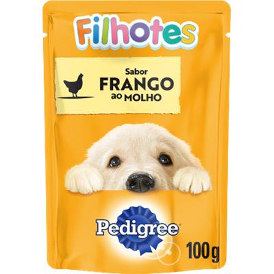 RAÇÃO ÚMIDA CÃES FILHOTES FRANGO PEDIGREE 100G