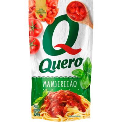 MOLHO DE TOMATE MANJERICÃO QUERO 300G
