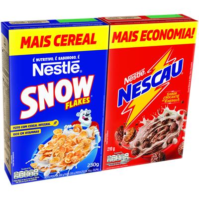 CEREAL CHOCOLATE NESCAU 210G + SNOW FLAKES 230G