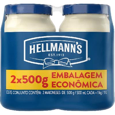 MAIONESE HELLMANN'S 500G 2UN