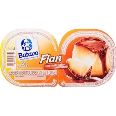 SOBREMESA FLAN CALDA DE CARAMELO BATAVO 200G 2UN