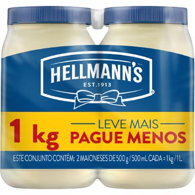 KIT MAIONESE HELLMANN'S 1KG