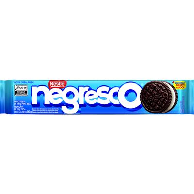 BISCOITO CHOCOLATE RECHEIO BAUNILHA NEGRESCO 90G