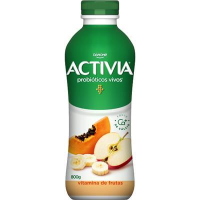 LEITE FERMENTADO VITAMINA DE FRUTAS ACTIVIA 800G