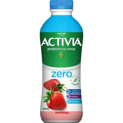 LEITE FERMENTADO ZERO SABOR MORANGO ACTIVIA 800G