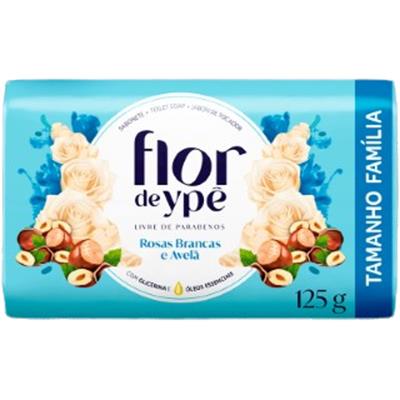 SABONETE ROSAS BRANCAS E AVELÃ FLOR DE YPÊ 125G