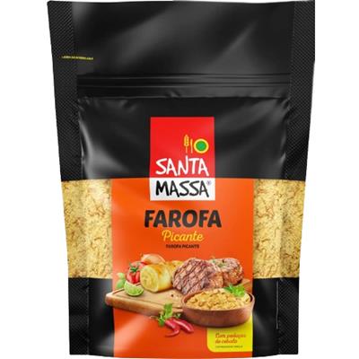 FAROFA DE MANDIOCA PICANTE SANTA MASSA 200G