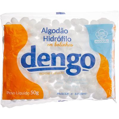 ALGODÃO HIDRÓFILO BOLA DENGO 50G