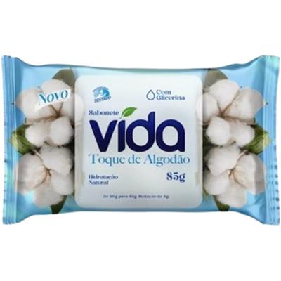 SABONETE EM BARRA TOQUE DE ALGODÃO VIDA 85G