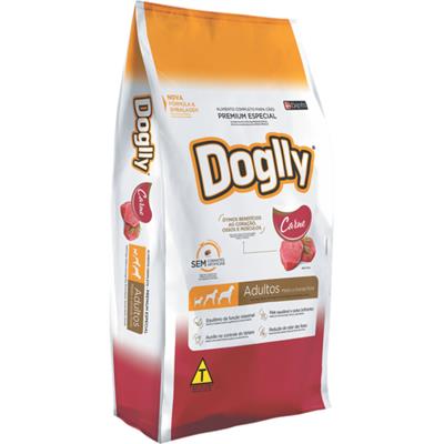 RAÇÃO PARA CÃO ADULTO SABOR CARNE DOGLLY 1KG