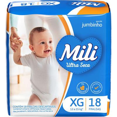 FRALDA JUMBINHO ULTRA SECA XG MILI 18UN