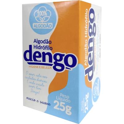 ALGODÃO HIDRÓFILO MACIO E SUAVE DENGO 25G
