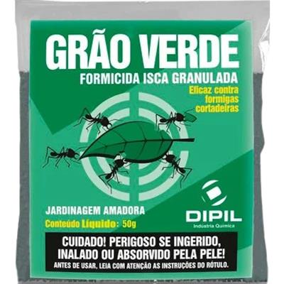 ISCA FORMICIDA GRANULADA GRÃO VERDE DIPIL 50G