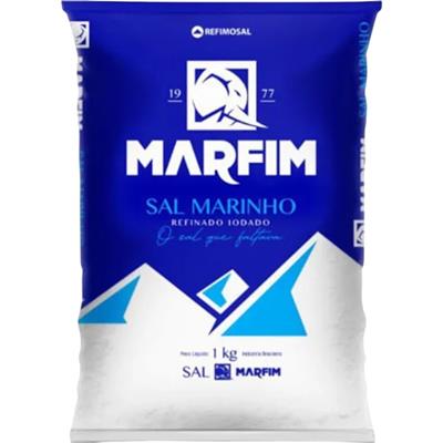SAL MARINHO REFINADO IODADO MARFIM 1KG