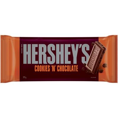 CHOCOLATE COOKIES 'N' CHOCOLATE HERSHEY'S 77G