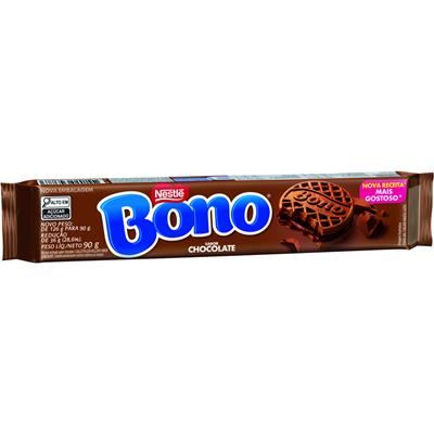 BISCOITO RECHEADO CHOCOLATE BONO 90G