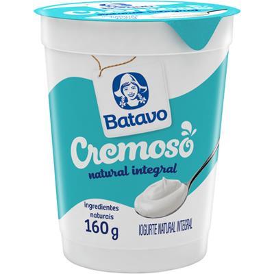 IOGURTE INTEGRAL CREMOSO NATURAL BATAVO 160G