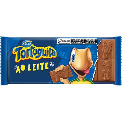 CHOCOLATE AO LEITE TORTUGUITA 80G
