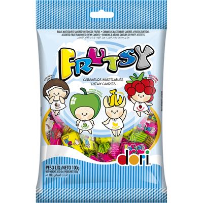BALA FRUTAS SORTIDAS FRUTSY DORI 100G