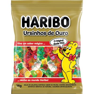 Celeiro Supermercado  Bala Haribo Gelatinha Ursinho Frutas Brasil 80g