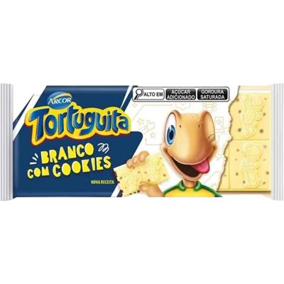 CHOCOLATE BRANCO COM COOKIES TORTUGUITA 80G