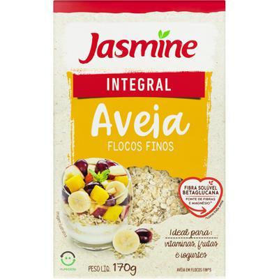 AVEIA EM FLOCOS FINOS INTEGRAL JASMINE 170G