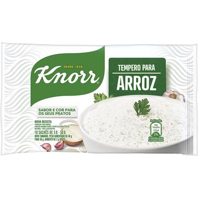 TEMPERO PÓ PARA ARROZ KNORR 50G 10UN