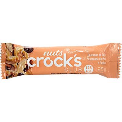 BARRA DE CEREAL NUTS DE CASTANHAS CLUB CROCK'S 25G