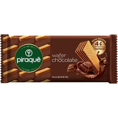 BISCOITO WAFER RECHEIO CHOCOLATE PIRAQUÊ 100G