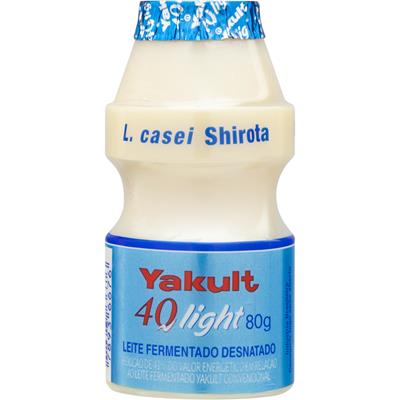 LEITE FERMENTADO DESNATADO LIGHT YAKULT 40 80G