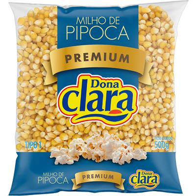 MILHO PARA PIPOCA TIPO 1 PREMIUM DONA CLARA 500G