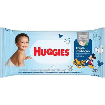LENÇO UMEDECIDO INFANTIL DISNEY BABY HUGGIES 88UN