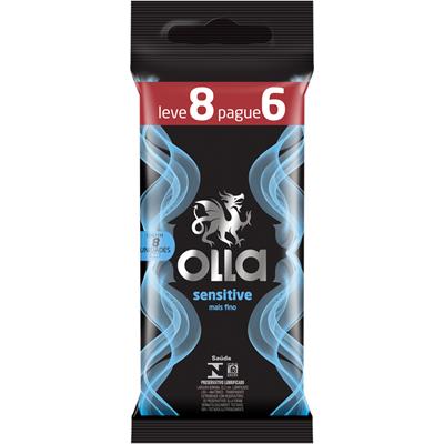 PRESERVATIVO MASCULINO LUBRIFICADO OLLA 8UN